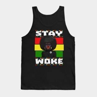 Black Lives Matter Stay Woke Tank Top